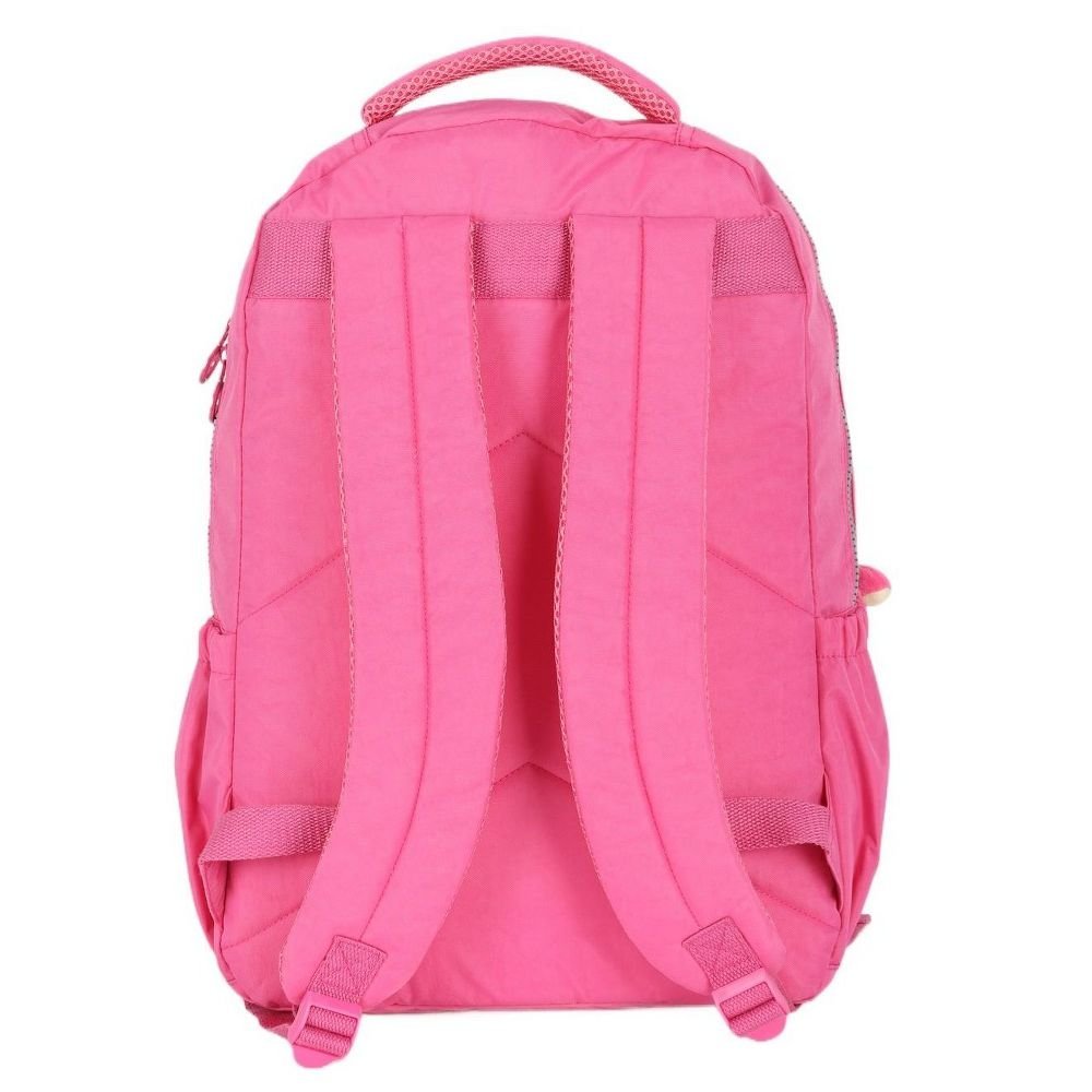 Mochila De Costas UP4YOU Crinkle Chaveiro Dino Rosa Luxcel - Imagem 5