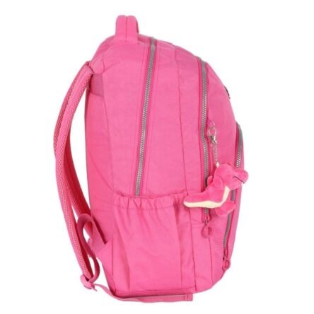 Mochila De Costas UP4YOU Crinkle Chaveiro Dino Rosa Luxcel