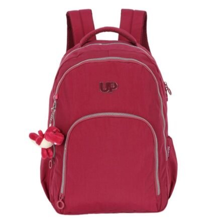 Mochila De Costas UP4YOU Crinkle Chaveiro Dino Vinho Luxcel