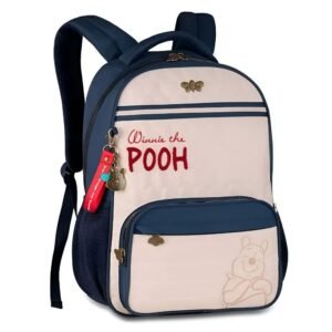 Mochila De Costas Ursinho Pooh Azul Marinho PO27044 Clio