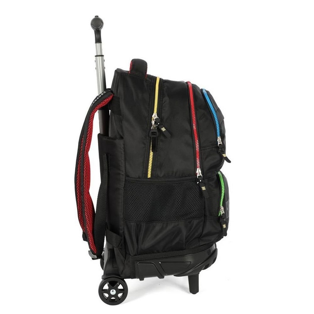 Mochila De Rodinha E Alca Harry Potter Hogwarts Preto Luxcel - Imagem 4