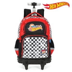 Mochila De Rodinha E Alca Hot Wheels Race Team Luxcel
