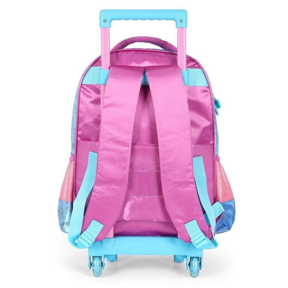 Mochila De Rodinha E Alca Stitch Rainbow Roxo Luxcel - Imagem 7