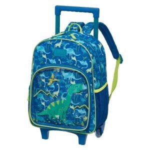 Mochila De Rodinha E Alca Tiptop Floresta Jurassica Pacific