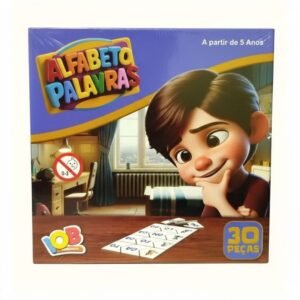Jogo Pedagogico Alfabeto Palavras 30 Pecas +5 Anos IOB