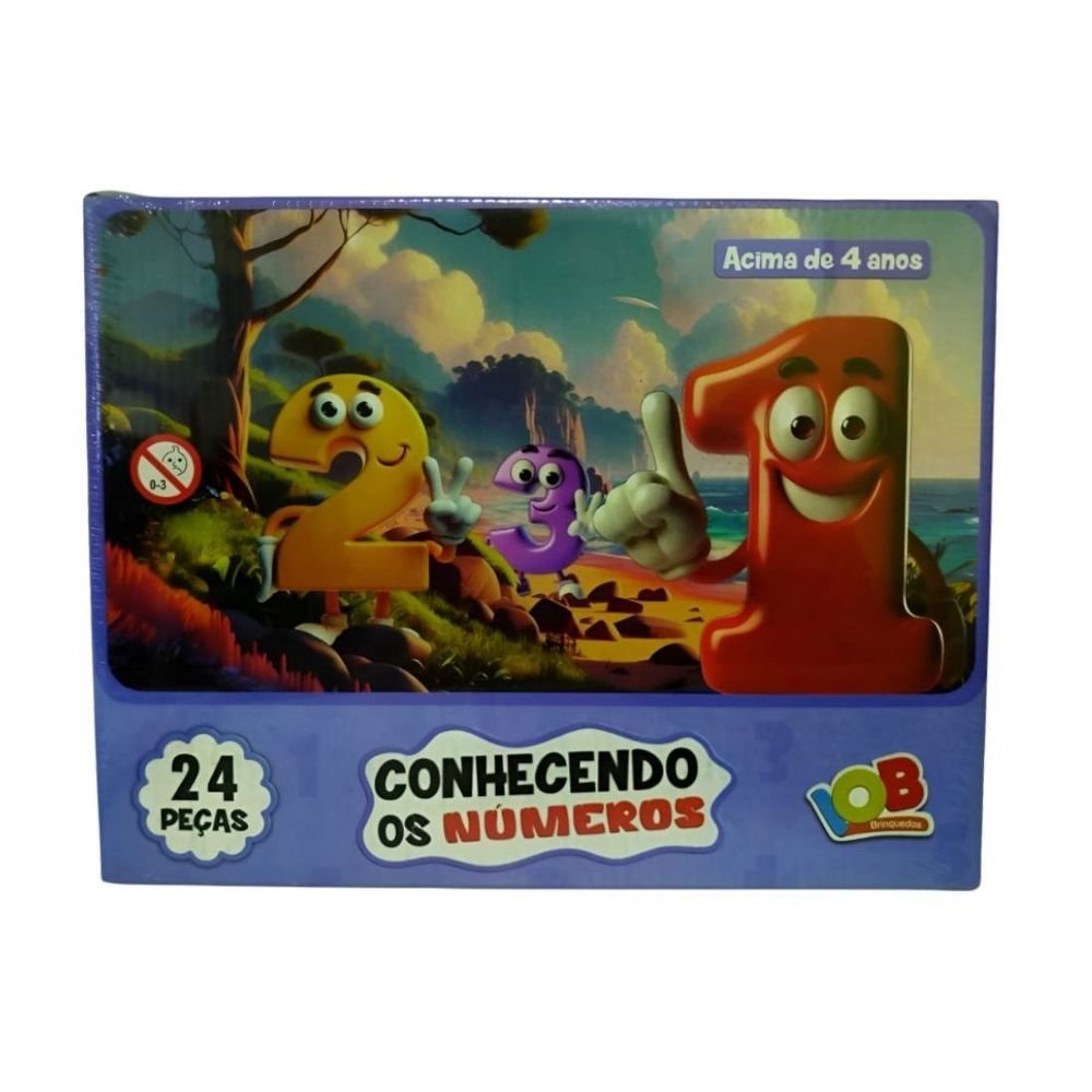 Jogo Pedagogico Conhecendo Os Numeros Madeira +4 Anos IOB - Imagem 2