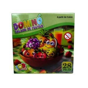 Jogo Pedagogico Domino Salada De Frutas 28 Pecas +5 Anos IOB